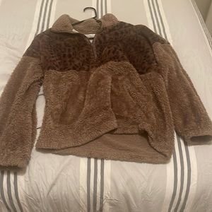 Cheetah furry jacket